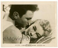 9a754 ROOM AT THE TOP 8x10 still '59 Laurence Harvey & sexy Simone Signoret in bed!