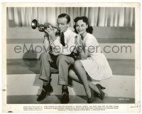 9a775 SECOND CHORUS 8x10.25 still '40 c/u of sexy Paulette Goddard & Fred Astaire playing trumpet!
