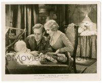 9a778 SECRETS 8.25x10 still '33 c/u of Mary Pickford & Leslie Howard smiling at their baby!