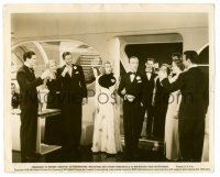 9a788 SHALL WE DANCE 8x10 still '37 c/u of Fred Astaire & Ginger Rogers being toasted at party!
