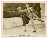 9a789 SHALL WE DANCE 8x10 still '37 classic image of Ginger Rogers & Fred Astaire on roller skates