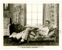 9a807 SIGN OF THE CROSS candid 8x10.25 still '32 Fredric March reading the New Yorker at home!