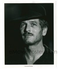 9a856 STING 8.25x10 still '74 wonderful close portrait of Paul Newman with mustache & hat!