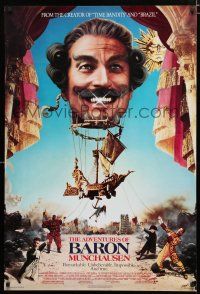 9b028 ADVENTURES OF BARON MUNCHAUSEN 1sh '89 directed by Terry Gilliam, Casaro art!