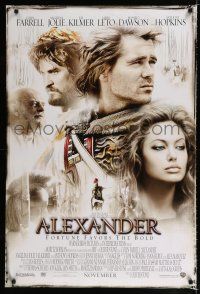 9b033 ALEXANDER advance DS 1sh '04 directed by Oliver Stone, Colin Farrell & pretty Angelina Jolie!