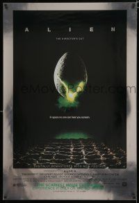 9b036 ALIEN style A heavy stock foil 1sh R03 Ridley Scott outer space sci-fi monster classic!