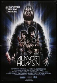 9b045 ALMOST HUMAN 1sh '13 cool horror artwork by The Dude Designs!