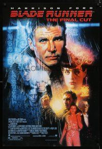 9b114 BLADE RUNNER 1sh R07 Ridley Scott sci-fi classic, art of Harrison Ford by Drew Struzan!