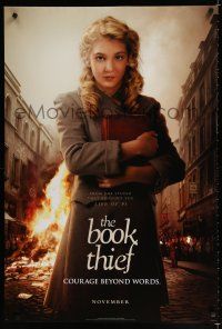 9b126 BOOK THIEF style A teaser DS 1sh '13 Sophie Nelisse, Geoffrey Rush, Heike Makatsch!