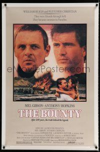 9b131 BOUNTY 1sh '84 Mel Gibson, Anthony Hopkins, Laurence Olivier, Mutiny on the Bounty!