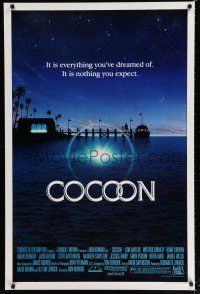 9b166 COCOON 1sh '85 Ron Howard classic, Don Ameche, Wilford Brimley, Tahnee Welch