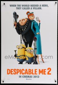 9b199 DESPICABLE ME 2 int'l advance DS 1sh '13 wacky image from animated family comedy!