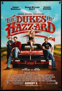 9b210 DUKES OF HAZZARD advance DS 1sh '05 Knoxville, Scott, Jessica Simpson, Willie Nelson!