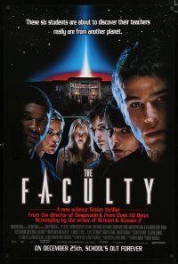 9b229 FACULTY advance 1sh '98 Elijah Wood & Josh Hartnett find out their teachers are aliens!