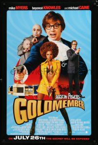 9b273 GOLDMEMBER advance DS 1sh '02 Mike Meyers as Austin Powers, Michael Caine, Beyonce Knowles!
