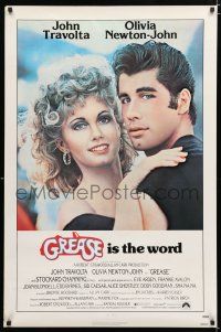 9b284 GREASE int'l 1sh '78 John Travolta & Olivia Newton-John in a most classic musical!