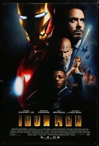 9b361 IRON MAN advance DS 1sh '08 Robert Downey Jr. is Iron Man, Gwyneth Paltrow!