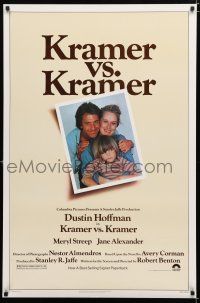 9b381 KRAMER VS. KRAMER 1sh '79 Dustin Hoffman, Meryl Streep, child custody & divorce!