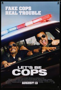 9b400 LET'S BE COPS style A advance DS 1sh '14 Damon Wayans Jr, fake cops, real trouble!