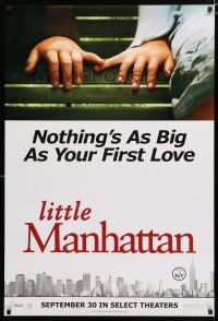 9b406 LITTLE MANHATTAN teaser 1sh '05 Josh Hutcherson, nothing's as big as your first love!