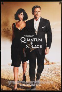 9b591 QUANTUM OF SOLACE advance DS 1sh '08 Daniel Craig as James Bond, sexy Olga Kurylenko!