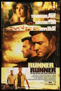 9b642 RUNNER RUNNER style A advance DS 1sh '13 Justin Timberlake, Gemma Arterton, Ben Affleck!
