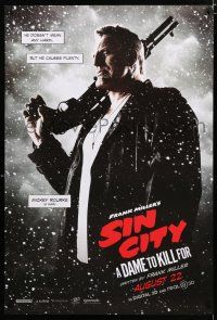 9b667 SIN CITY A DAME TO KILL FOR teaser DS 1sh '14 Mickey Rourke as Marv, he means no harm!