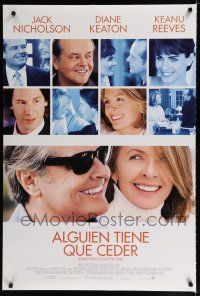 9b687 SOMETHING'S GOTTA GIVE Spanish/U.S. advance DS 1sh '03 Jack Nicholson, Diane Keaton, Keanu Reeves!