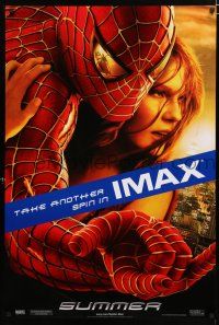 9b697 SPIDER-MAN 2 IMAX teaser DS 1sh '04 cool image of Tobey Maguire & Kirsten Dunst!