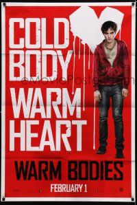 9b822 WARM BODIES teaser DS 1sh '13 Nicholas Hoult, Teresa Palmer, cold body, warm heart!