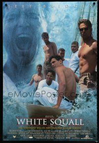 9b829 WHITE SQUALL DS 1sh '96 directed by Ridley Scott, sailor Jeff Bridges, Ryan Phillippe!