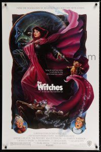9b837 WITCHES 1sh '89 Nicolas Roeg, Jim Henson, Anjelica Huston, Winters fantasy art!