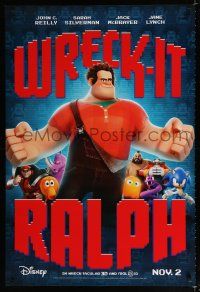 9b844 WRECK-IT RALPH advance DS 1sh '12 cool Disney animated video game movie, great image!