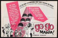 9c187 GO GO MANIA pressbook '65 Pop Gear, The Beatles, rock & roll, the new international beat!