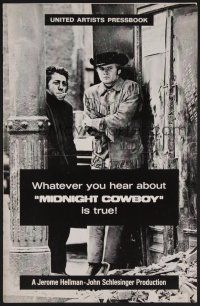 9c313 MIDNIGHT COWBOY pressbook '69 Dustin Hoffman, Jon Voight, John Schlesinger classic!