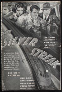 9c424 SILVER STREAK pressbook '34 the first high-speed bullet train, now on display in Chicago!