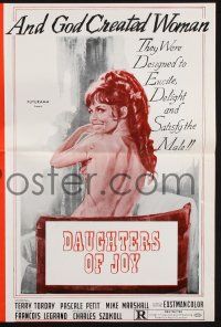 9c103 DAUGHTERS OF JOY pressbook '60s they were designed to excite, delight & satisfy the male!