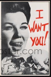 9c236 I WANT YOU pressbook '69 ripped brutally from the tortured realities of twisted lives!