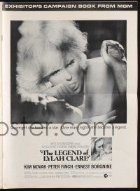 9c281 LEGEND OF LYLAH CLARE pressbook '68 close up of sexiest thumb-sucking naked Kim Novak in bed