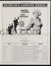 9c282 LET'S MAKE LOVE pressbook '60 many images of super sexy Marilyn Monroe & Yves Montand!