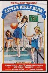 9c284 LITTLE GIRLS BLUE pressbook '78 sexy art, come play with them, they'll blow your mind!