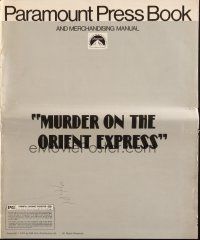 9c326 MURDER ON THE ORIENT EXPRESS pressbook '74 Agatha Christie mystery directed by Sidney Lumet!