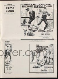 9c349 ONE SPY TOO MANY pressbook '66 Robert Vaughn, David McCallum, The Man from UNCLE!