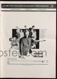 9c365 POINT BLANK pressbook '67 Lee Marvin, Angie Dickinson, John Boorman film noir!