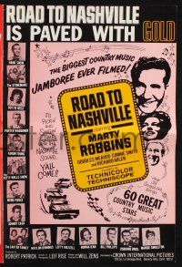 9c391 ROAD TO NASHVILLE pressbook '66 country music w/ Marty Robbins, Johnny Cash!