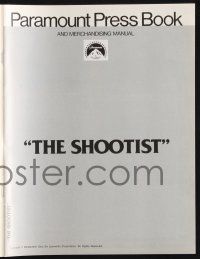 9c420 SHOOTIST pressbook '76 best Richard Amsel artwork of cowboy John Wayne & cast!