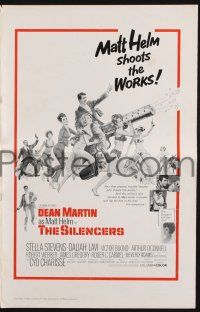 9c423 SILENCERS pressbook '66 outrageous sexy phallic imagery of Dean Martin & the Slaygirls!
