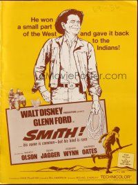 9c428 SMITH pressbook '69 Glenn Ford won a small part of the west & gave it back to the Indians!