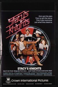 9c439 STACY'S KNIGHTS pressbook '83 early Kevin Costner, don't let their disguise fool you!