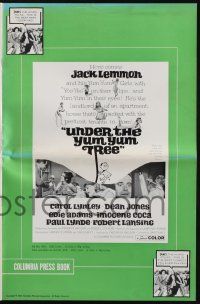 9c476 UNDER THE YUM-YUM TREE pressbook '63 Jack Lemmon romances Carol Lynley & many sexy girls!